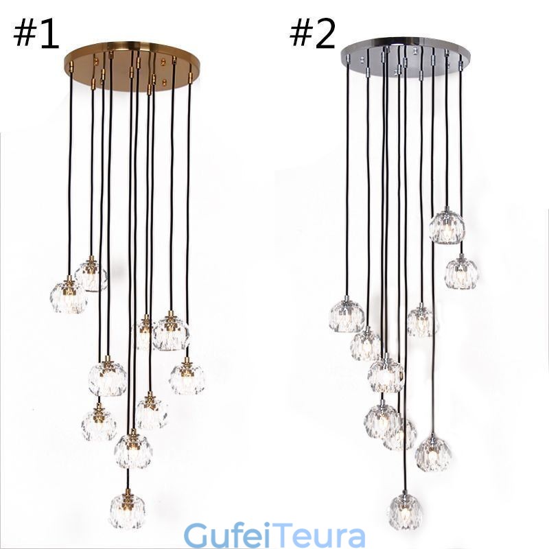 כדור כדורגל Mordern קריסטל צורת כדור כדורגל אורות תקרה תלויים