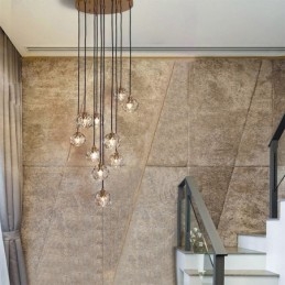 כדור כדורגל Mordern קריסטל צורת כדור כדורגל אורות תקרה תלויים