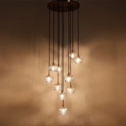 כדור כדורגל Mordern קריסטל צורת כדור כדורגל אורות תקרה תלויים