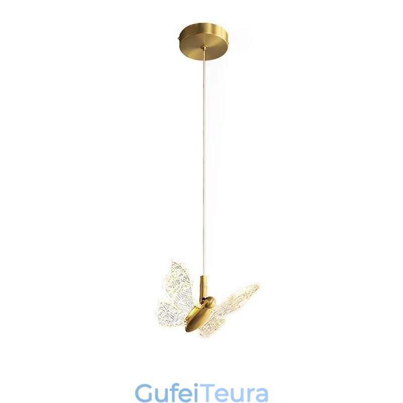 גוף תאורה לתקרה פרפר אקרילי תליון