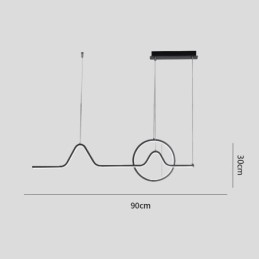 גוף תאורה דקורטיבי מינימליסטי 52W