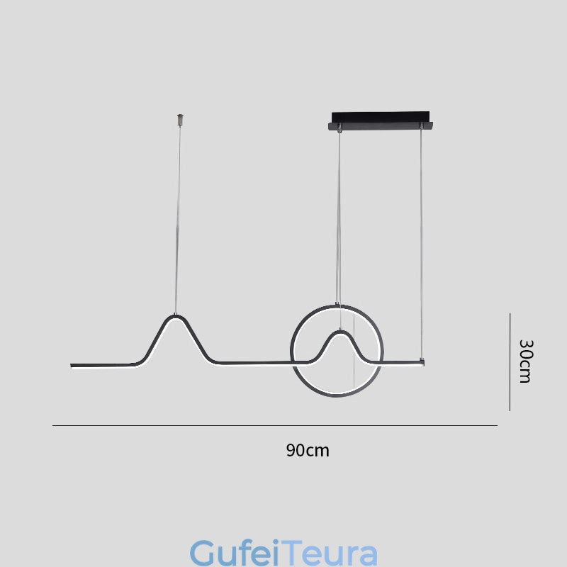 גוף תאורה דקורטיבי מינימליסטי 52W