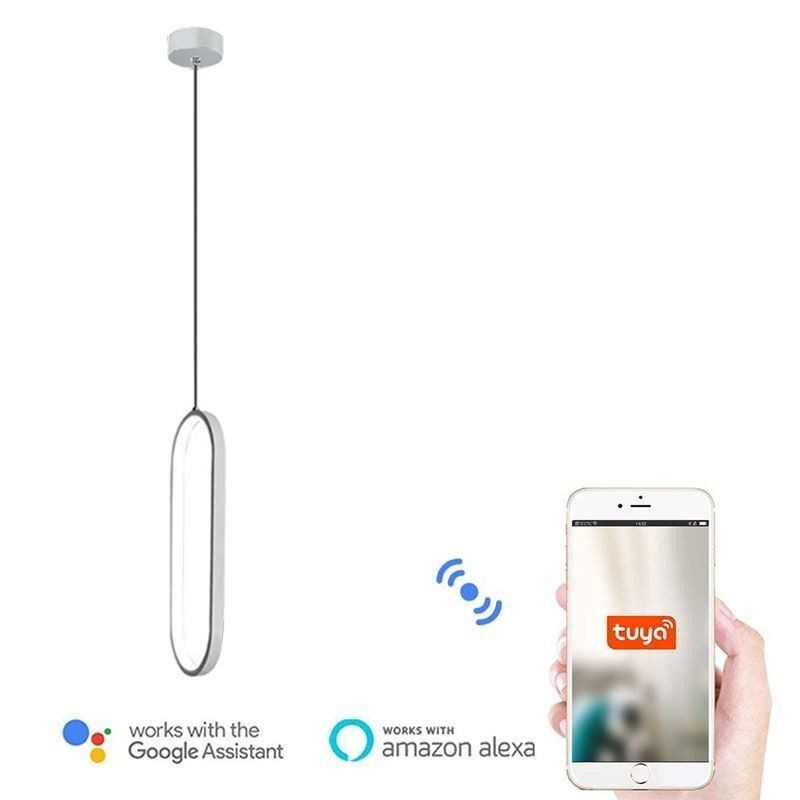 גוף תאורה דקורטיבי אקרילי תליון סגלגל
