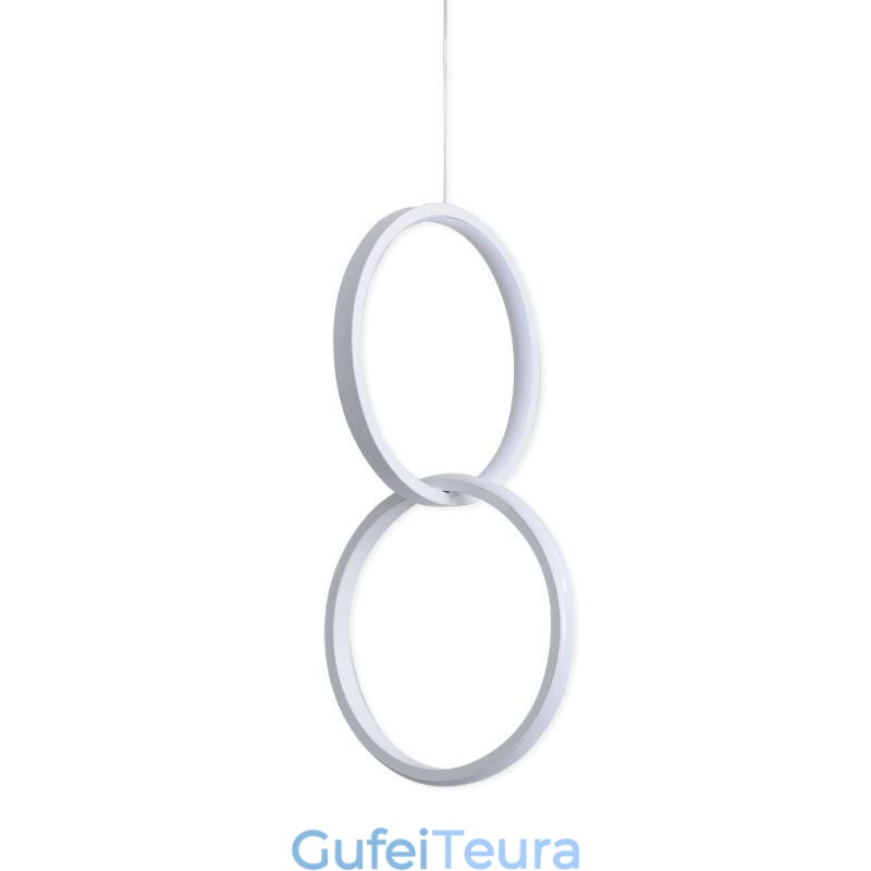 מימימליסט תליון טבעת כפולה