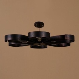 אור תקרה מודרני וינטג' ברזל בצורת פרח אור תליון