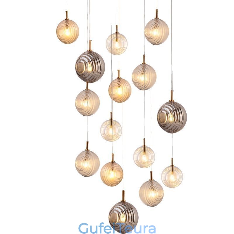 זכוכית תליון אור Creative דקורטיבי גלובוס זכוכית לופט