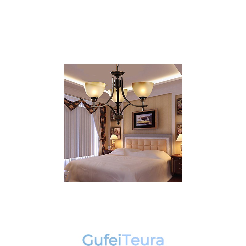 נברשת אלגנטית עם 3 אורות באור חם