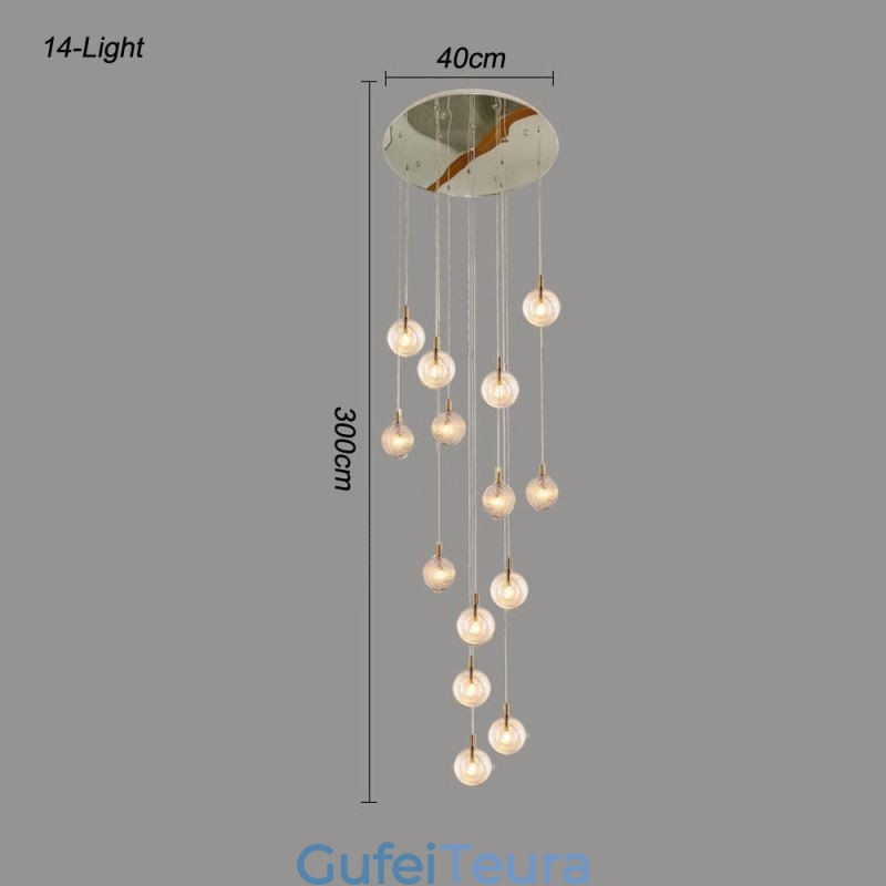 זכוכית תליון אור Creative דקורטיבי גלובוס זכוכית לופט