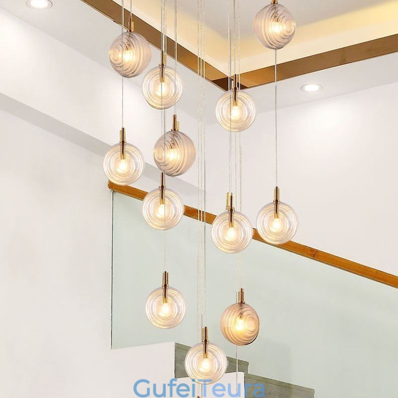 זכוכית תליון אור Creative דקורטיבי גלובוס זכוכית לופט