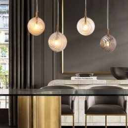 זכוכית תליון אור Creative דקורטיבי גלובוס זכוכית לופט