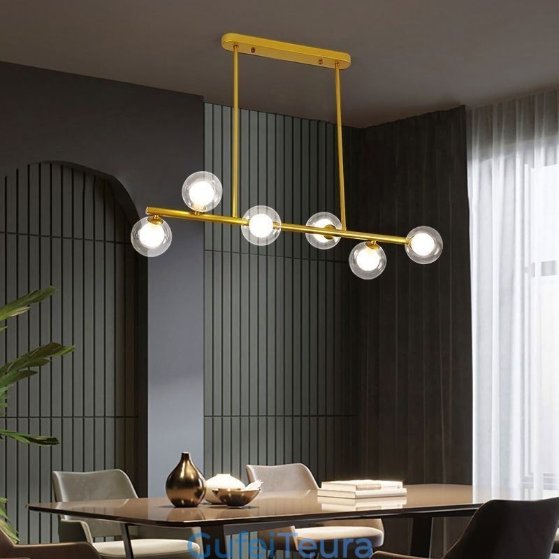 נברשת זכוכית גלובוס סוג אופקי תאורת תליון