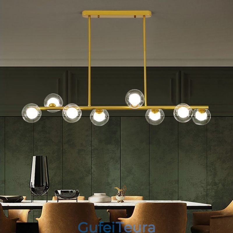 נברשת זכוכית גלובוס סוג אופקי תאורת תליון