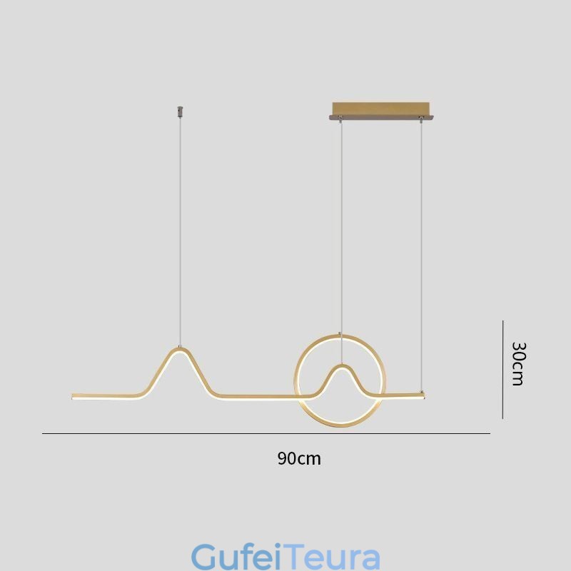 גוף תאורה דקורטיבי מינימליסטי 52W
