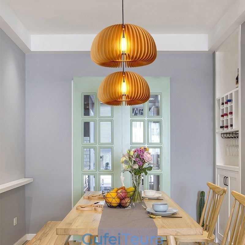 מנורת תליון דלעת באסווד בסגנון רטרו