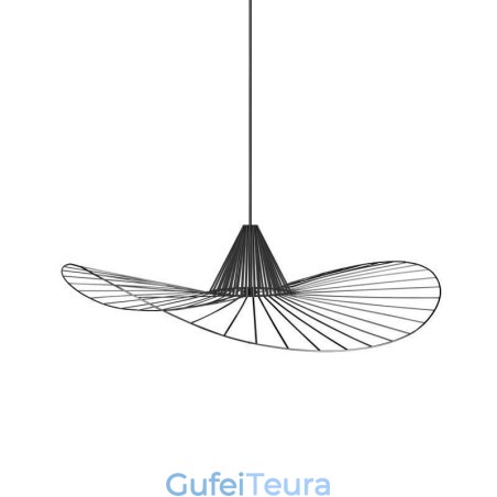 אור תליון ברזל פשוט מנורת כובע קש 1 אור