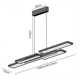 גוף תאורה תקרה אופקי מודרני תליון