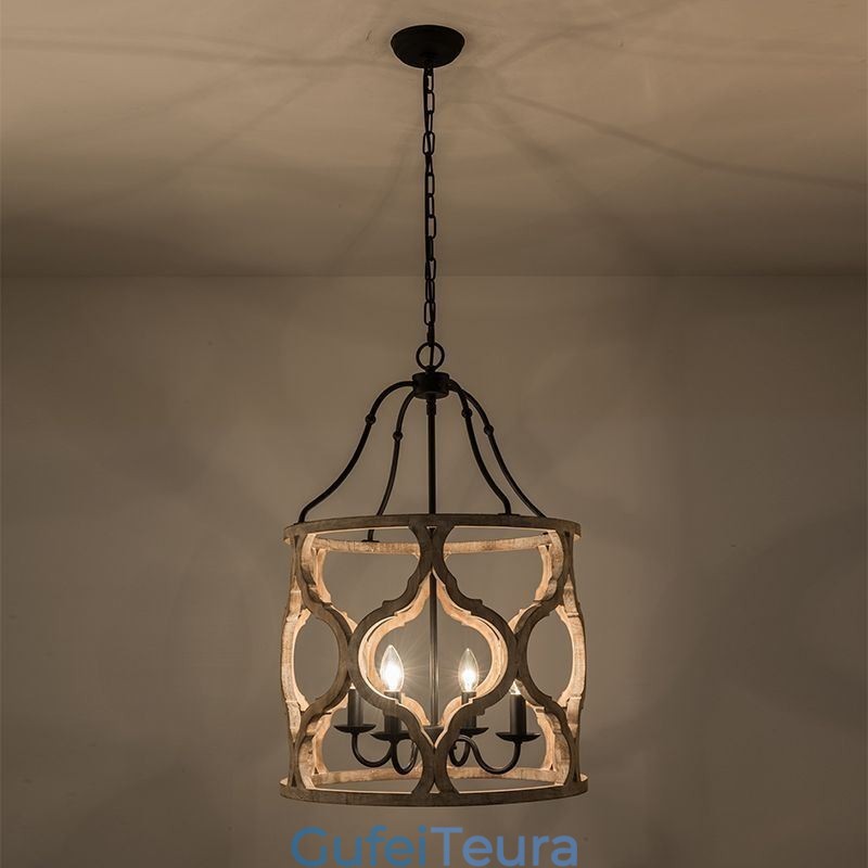 פנס תליון אור בסגנון וינטג' 4 אור