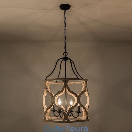 פנס תליון אור בסגנון וינטג' 4 אור