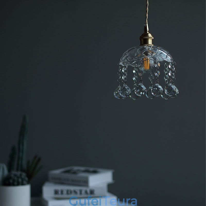 אור תליון זכוכית מודרני מיני 1 גוף תאורה לקישוט אור