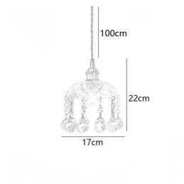 אור תליון זכוכית מודרני מיני 1 גוף תאורה לקישוט אור