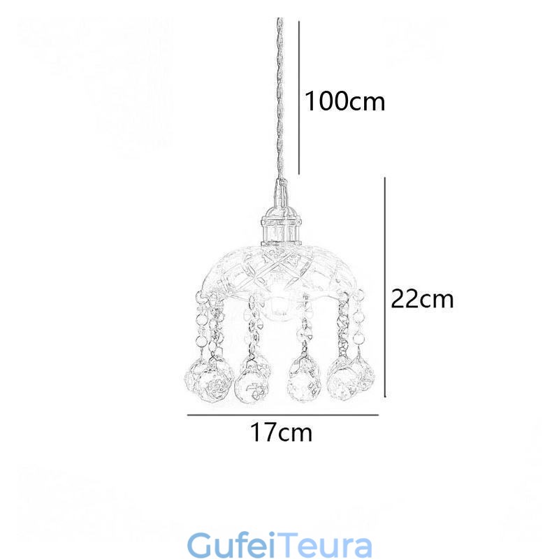 אור תליון זכוכית מודרני מיני 1 גוף תאורה לקישוט אור