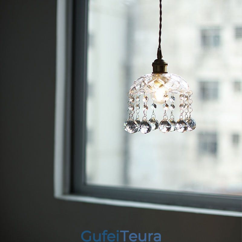 אור תליון זכוכית מודרני מיני 1 גוף תאורה לקישוט אור