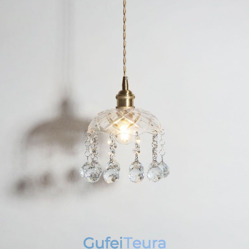 אור תליון זכוכית מודרני מיני 1 גוף תאורה לקישוט אור