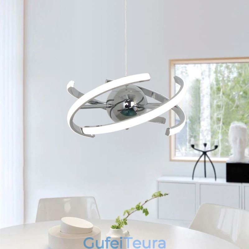 גלובוס מסתובב תליון מנורת תקרה דקורטיבית