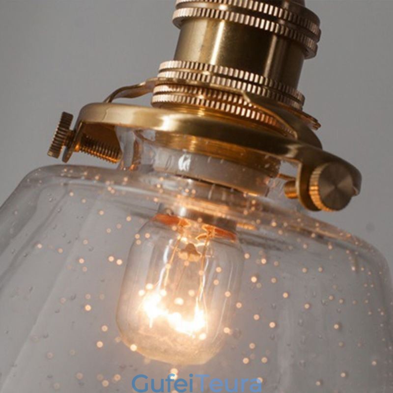 1 אור יהלום זכוכית תליון אור בועה גוף תאורה מזכוכית