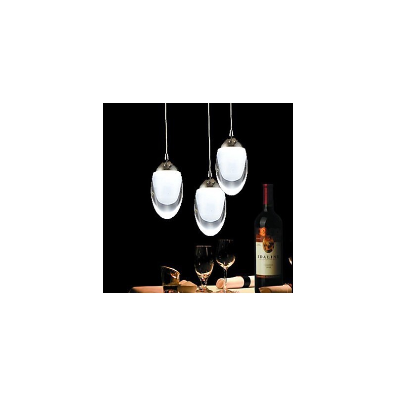 תאורת תליון נברשת זכוכית כרום מודרנית עכשווית מסורתית קלאסית