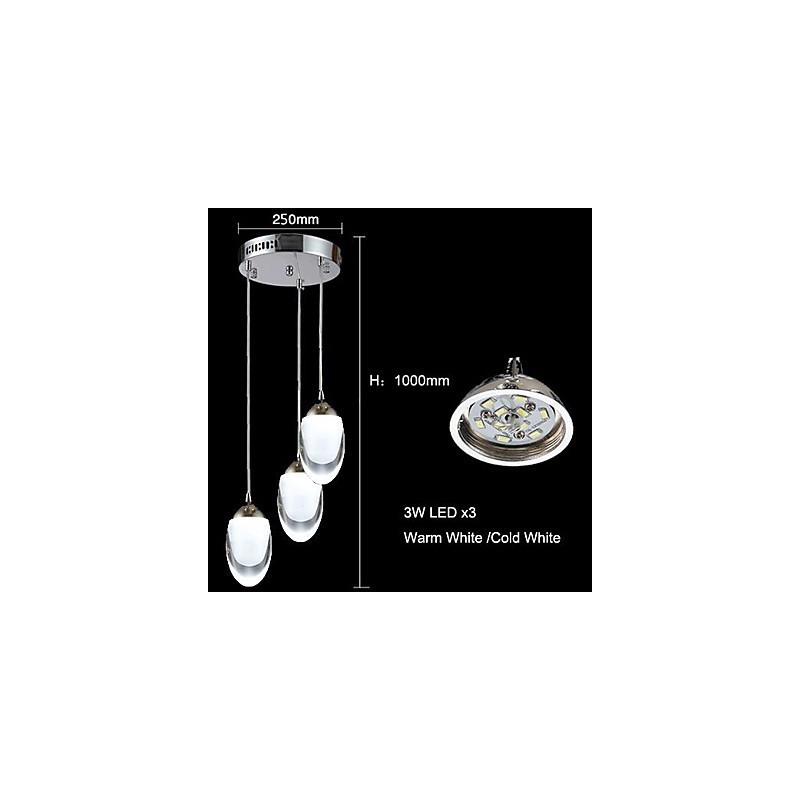 תאורת תליון נברשת זכוכית כרום מודרנית עכשווית מסורתית קלאסית