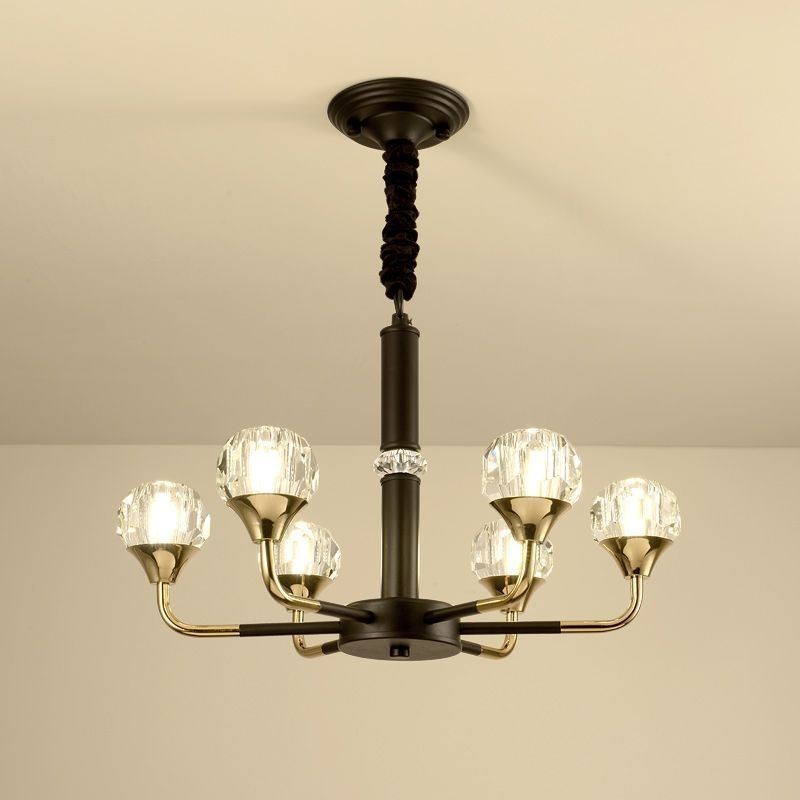 אור תליון קריסטל מודרני נברשת קריסטל אלגנטית