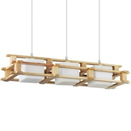 Creative 3 אורות אלון תליון מנורה דקורטיבית עץ תקרה אור בית קפה