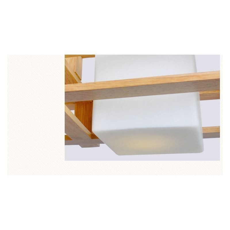 Creative 3 אורות אלון תליון מנורה דקורטיבית עץ תקרה אור בית קפה