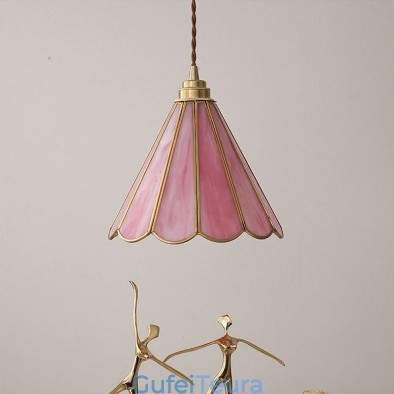 גוף תאורה רטרו על כותרת תליון זכוכית בסגנון יפני