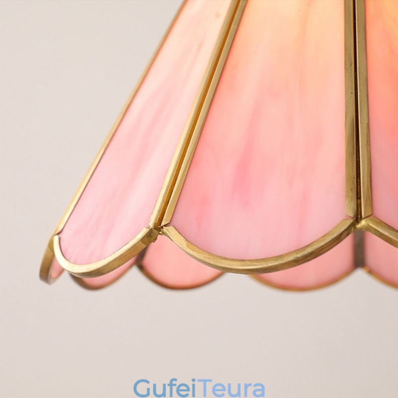 גוף תאורה רטרו על כותרת תליון זכוכית בסגנון יפני