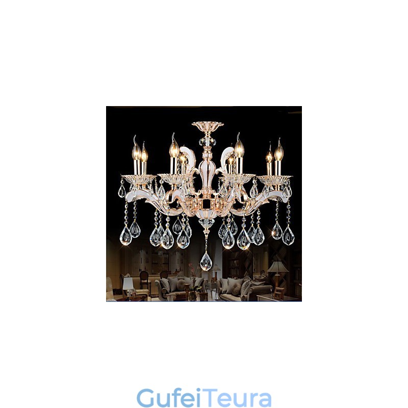 מנורות סגסוגת אבץ תליון מנורות יוקרה בסגנון אירופאי