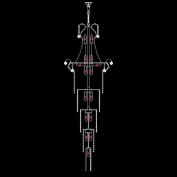 נברשת קריסטל תליון אירופי ארוך