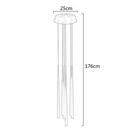 6 אורות אור תליון Meteorer אור תליון