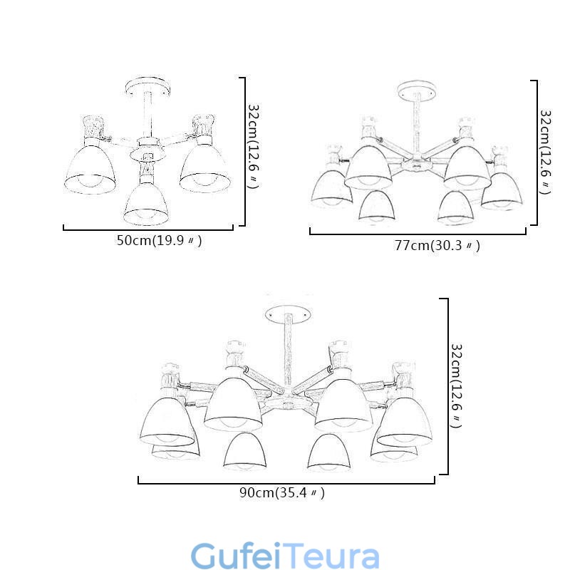 Nordic Macaron תליון נברשת עץ Creative Wood