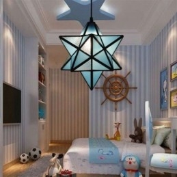 מנורת תליון זכוכית צבעונית אירופאית Creative Star