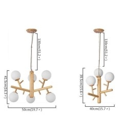 אור תליון מעץ Nordic Creative