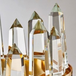 אור תליון קריסטל עכשווי אור תקרה קריסטל