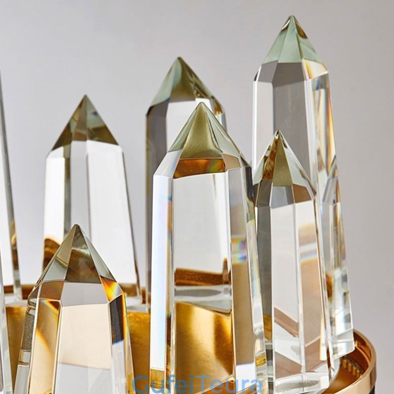 אור תליון קריסטל עכשווי אור תקרה קריסטל