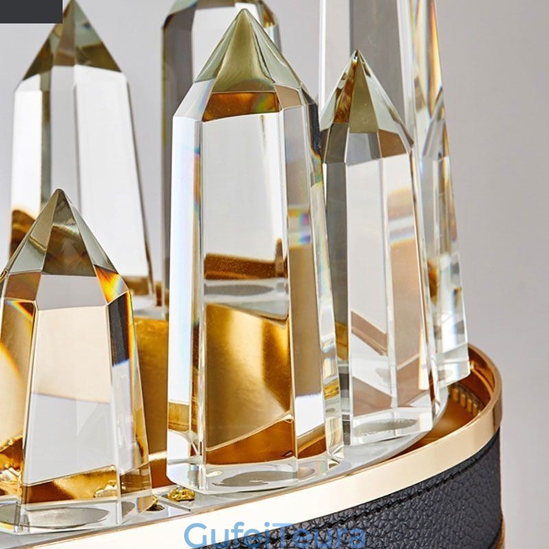 אור תליון קריסטל עכשווי אור תקרה קריסטל