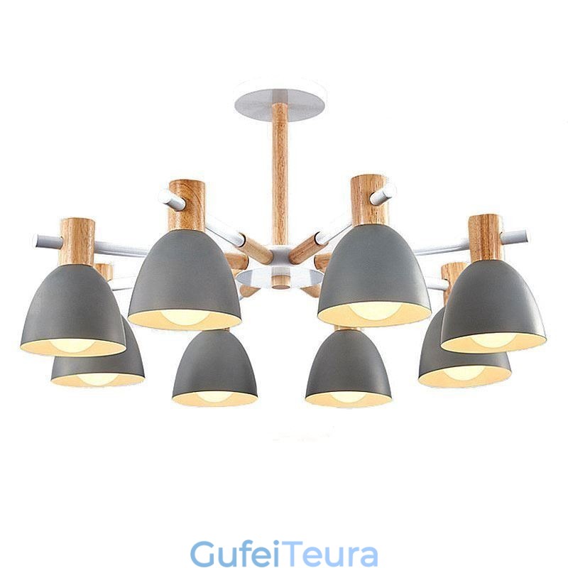 Modern Simple Macaron Pendel Light Creative Wooden Light