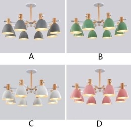 Modern Simple Macaron Pendel Light Creative Wooden Light