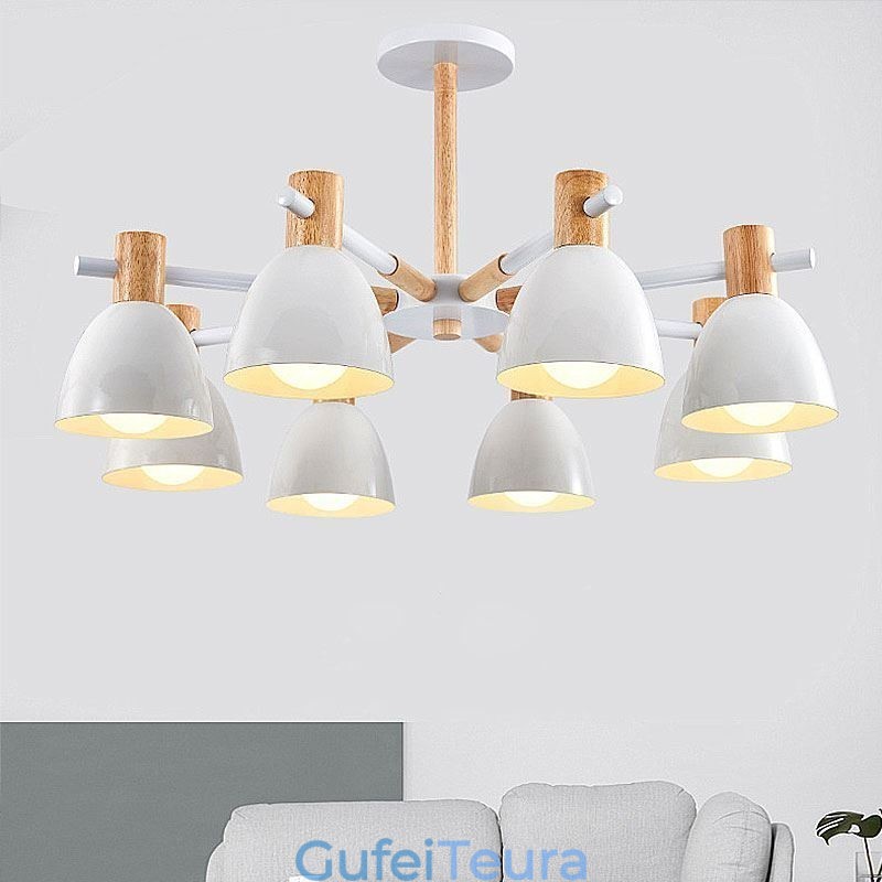 Modern Simple Macaron Pendel Light Creative Wooden Light