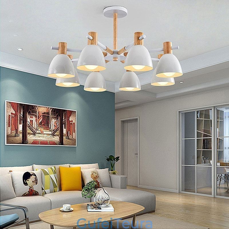 Modern Simple Macaron Pendel Light Creative Wooden Light