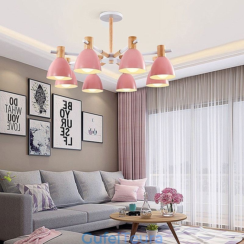 Modern Simple Macaron Pendel Light Creative Wooden Light